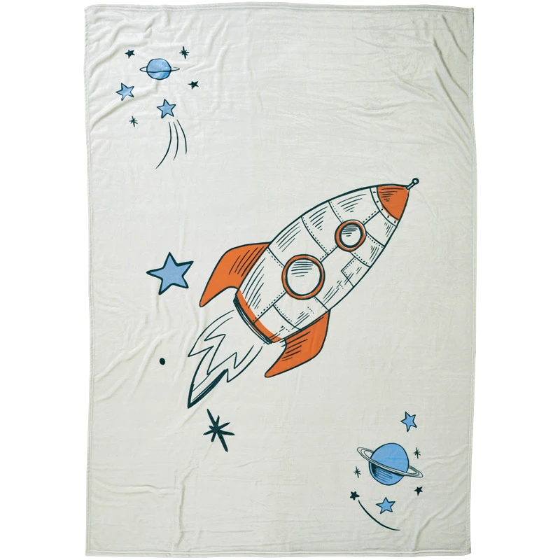 Das Home Κουβέρτα Fleece Αγκαλιάς Das Home Rocket 4912 Grey 80x110