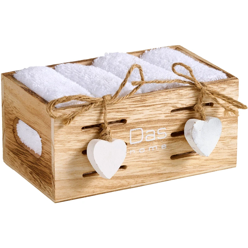 Das Home Λαβέτες Χεριών Σετ Das Home Soft 4006 White 4τεμ. 30x30