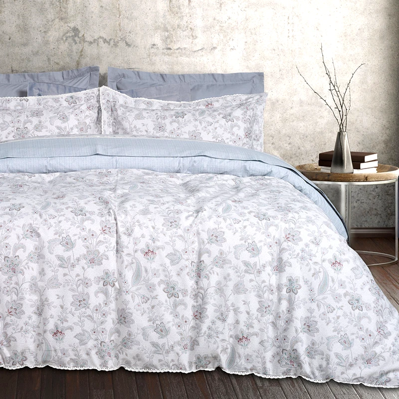 Das Home Παπλωματοθήκη Υπέρδιπλη Σετ Das Home Prestige 1684 Grey 220x240