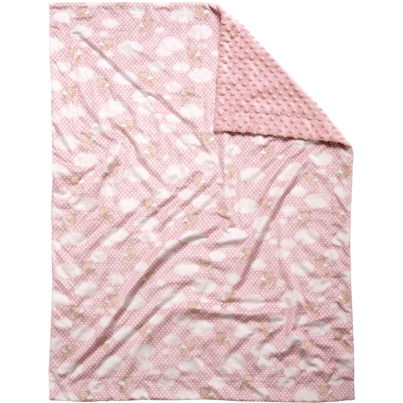 Das Home Κουβέρτα Fleece Αγκαλιάς Das Home Clouds 4902 Pink 75x100