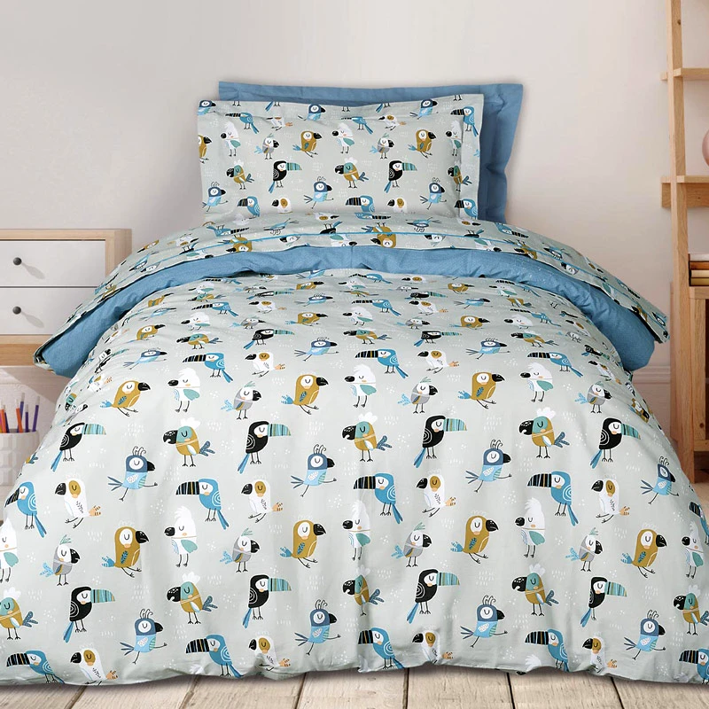 Das Home Σεντόνια Μονά Σετ Das Home Tucan 4914 Grey 170x240