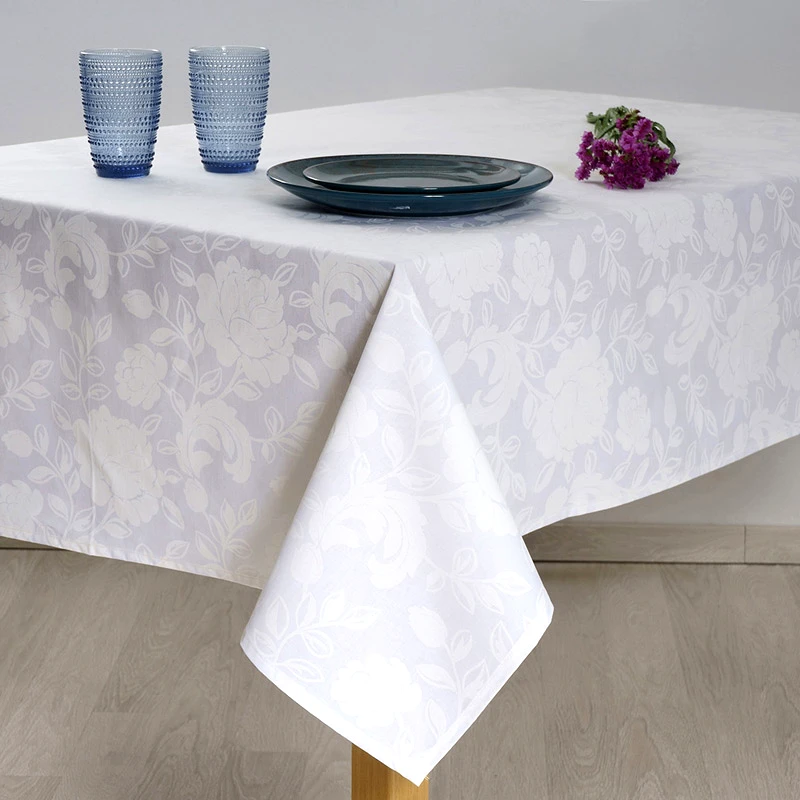 Dimeco Αλέκιαστο Τραπεζομάντηλο Dimeco 5801 White 135x260