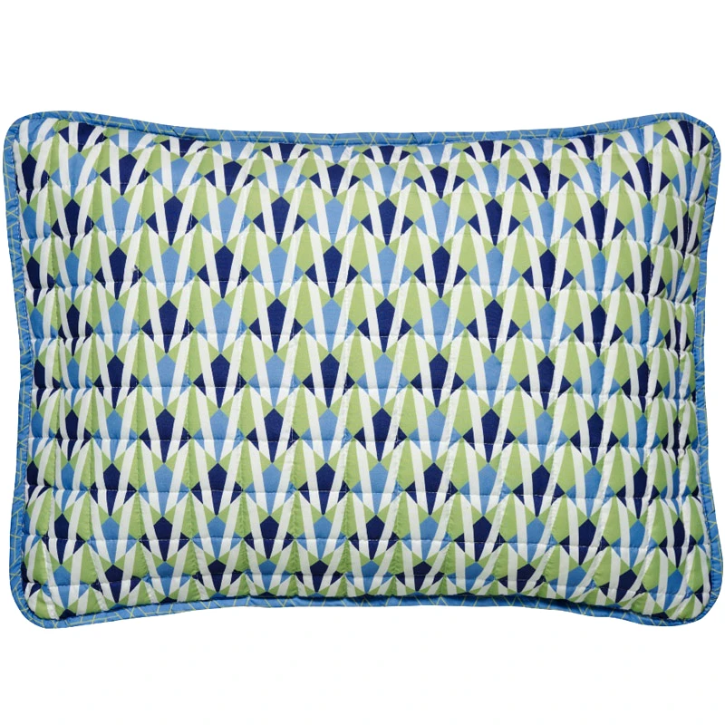 Kentia Home Μαξιλαροθήκες Καπιτονέ Σετ Kentia Versus Jax Blue 52x72