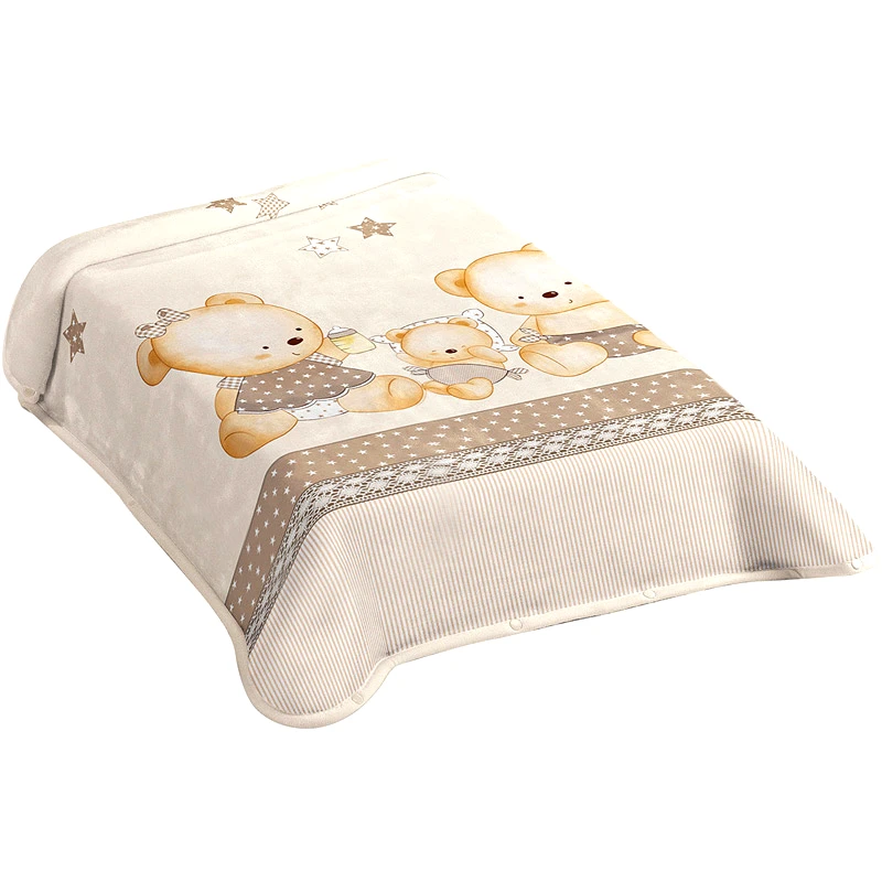 Belpla Κουβέρτα Βελουτέ Αγκαλιάς Belpla 663 Ster Beige 80x110