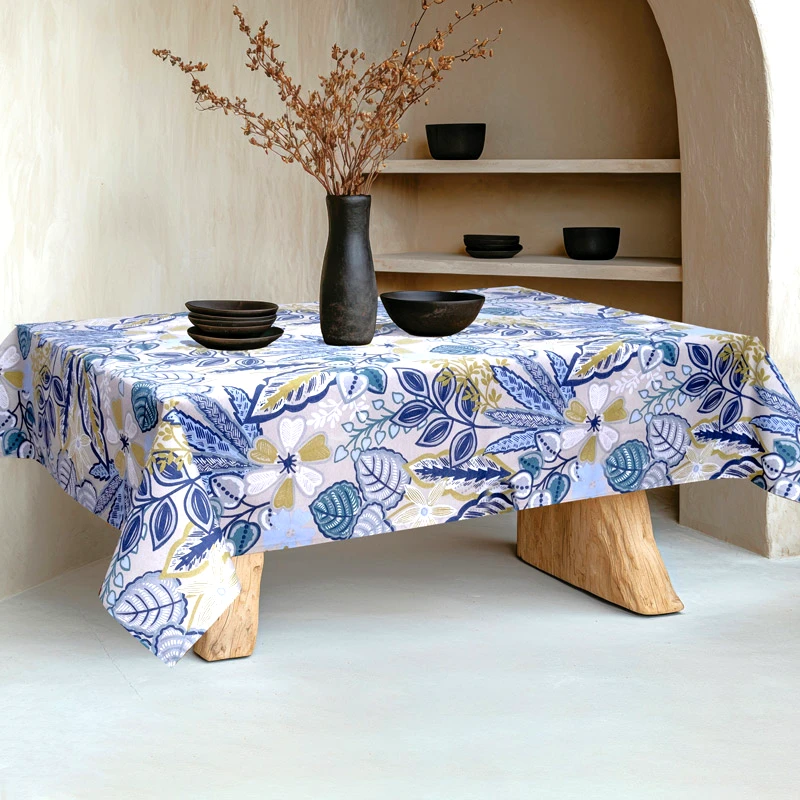 Dimeco Τραπεζομάντηλο Ροτόντα Φ220 Dimeco Adrian Blue