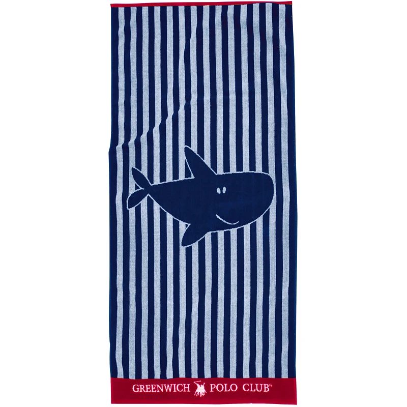 Greenwich Polo Πετσέτα Θαλάσσης Greenwich Polo 3902 Blue 70x140