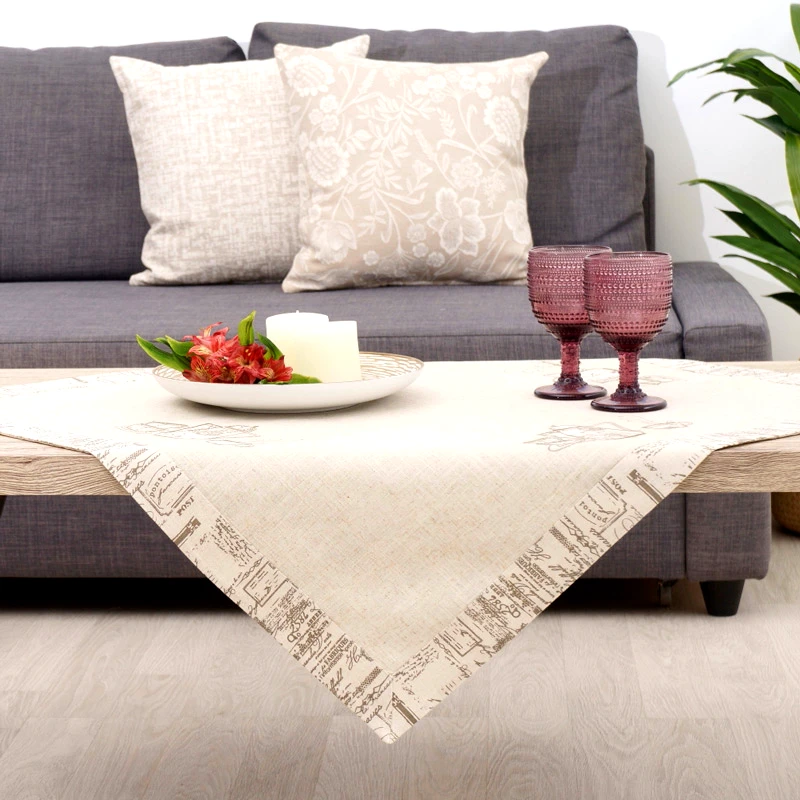 Dimeco Καρέ 85x85 Dimeco 1925 Beige