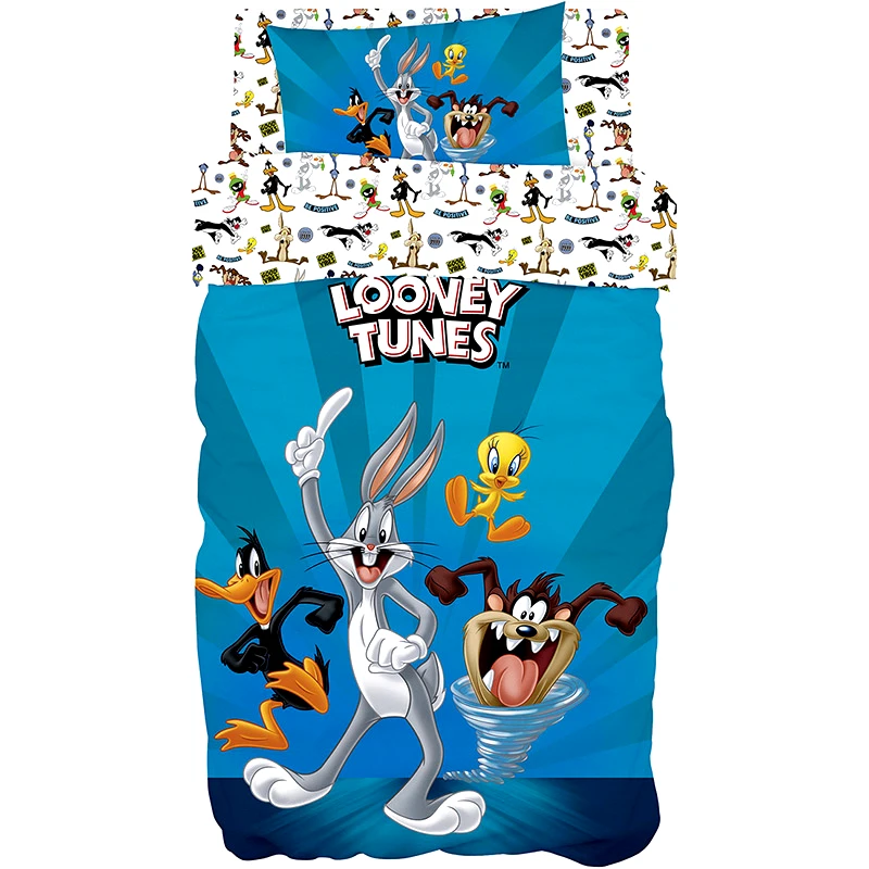 Beauty Home Παπλωματοθήκη Μονή Σετ Beauty Home 6188 Looney Tunes