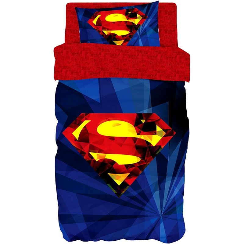 Beauty Home Παπλωματοθήκη Μονή Σετ Beauty Home 6187 Superman