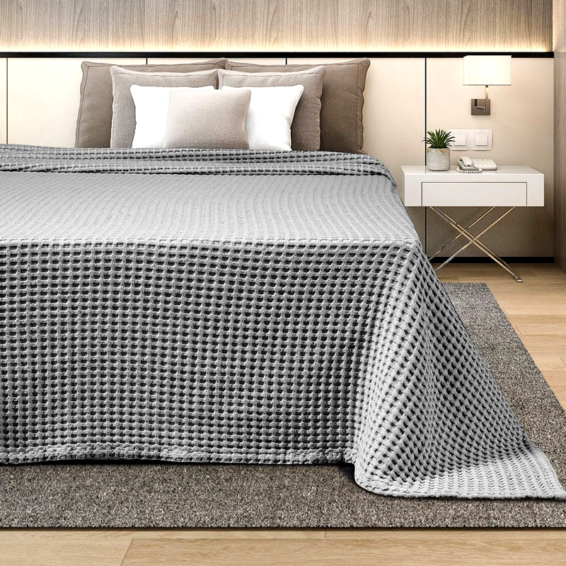 Adam Home Κουβέρτα Πικέ Μονή Adam Home Grey