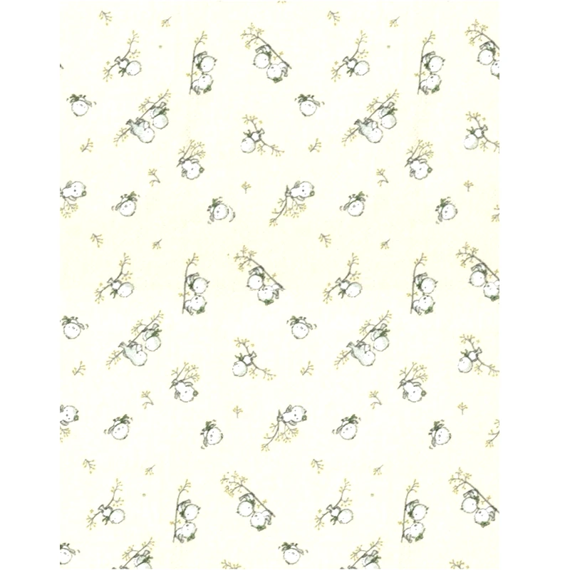 Dimcol Φανελένια Πάνα Αγκαλιάς Dimcol Birds 16 Ecru