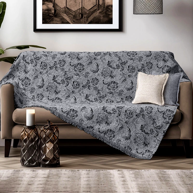 Beauty Home Ριχτάρι Τριθέσιου Καναπέ Beauty Home 8627 Dark Grey