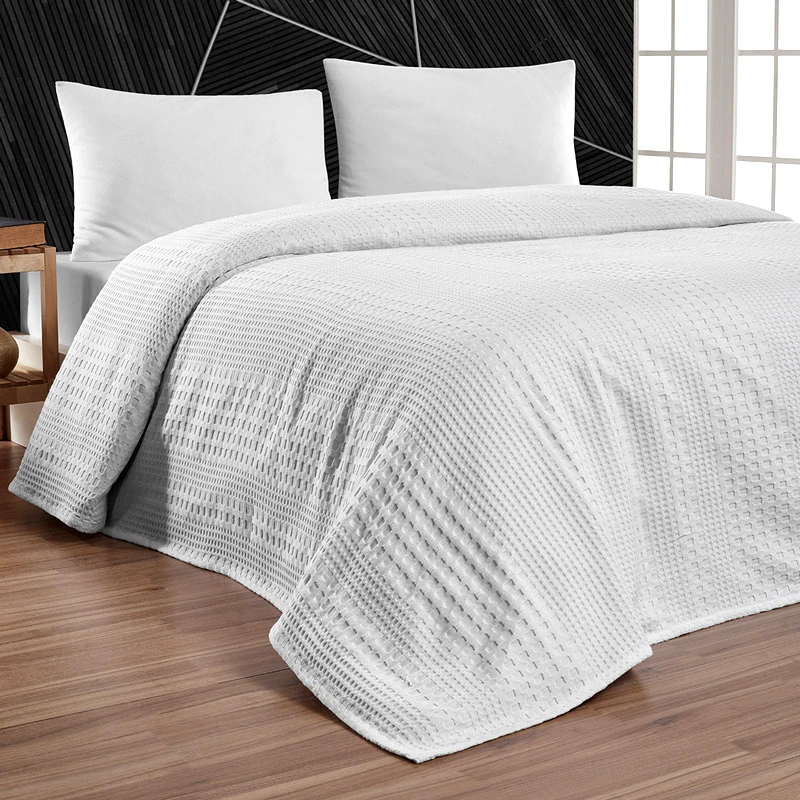 Beauty Home Κουβέρτα Πικέ Μονή Beauty Home 1995 Division White