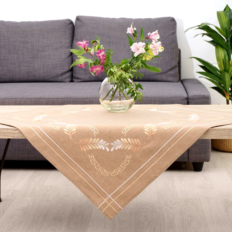 Dimeco Καρέ 90x90 Dimeco 19963 Beige