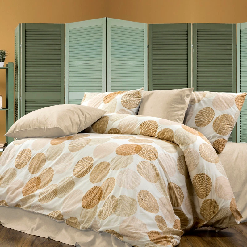 Dimcol Παπλωματοθήκη Υπέρδιπλη Dimcol Koralia 465 Beige