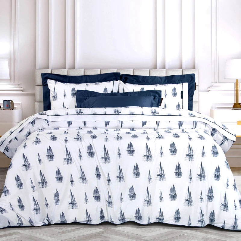 Greenwich Polo Σεντόνια Υπέρδιπλα Σετ Greenwich Polo Essential 2183 Blue