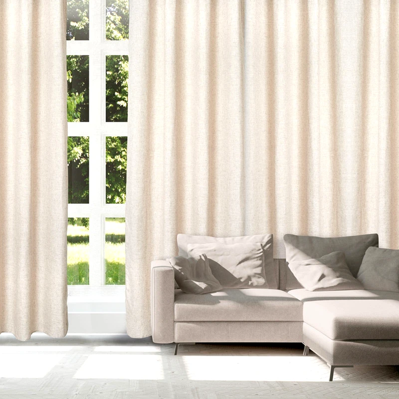 Das Home Κουρτίνα Με Τρουκς Das Home 2250 Beige 140x270