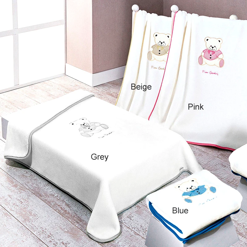 Pierre Cardin Κουβέρτα Βελουτέ Κούνιας Pierre Cardin 545 Pink