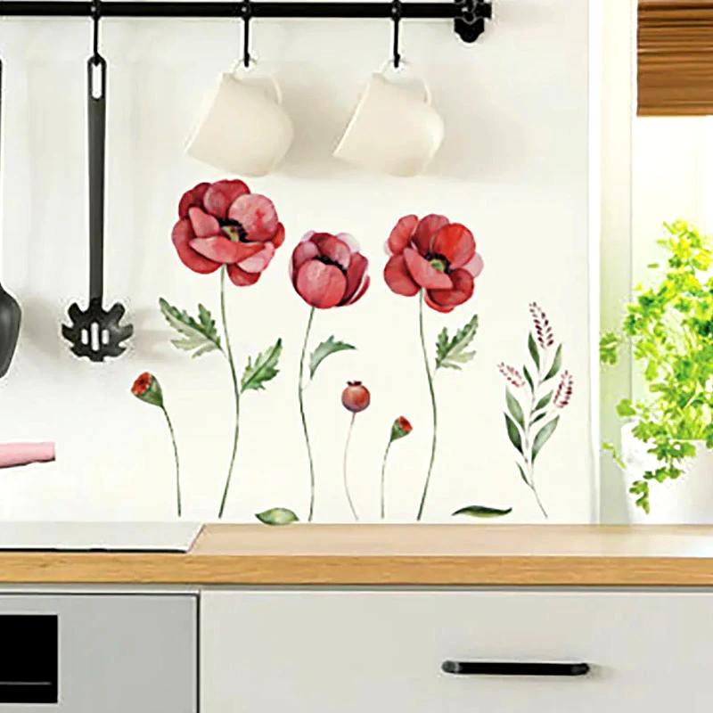 Ango Αυτοκόλλητα Τοίχου Ango 59180 Poppies