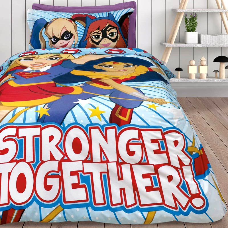 Das Home Παπλωματοθήκη Μονή Σετ Das Home 5005 Super Hero Girls