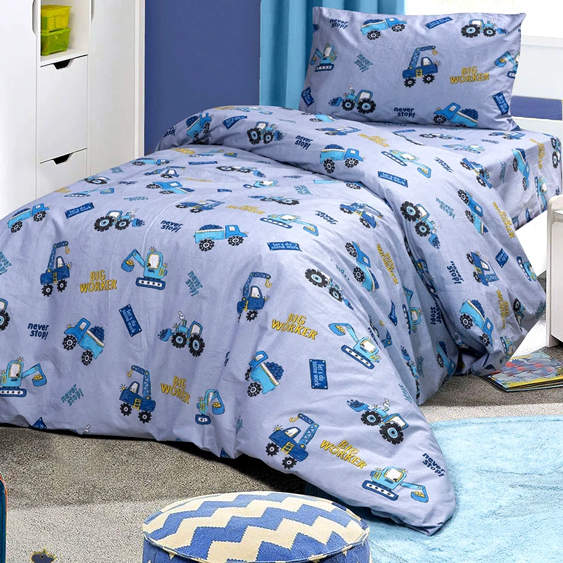 Beauty Home Σεντόνια Μονά Σετ Beauty Home Tracker 6217 Grey