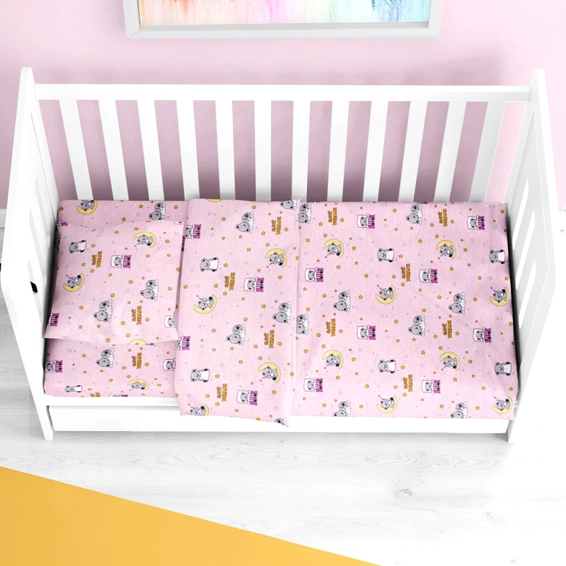 Dimcol Παπλωματοθήκη Κούνιας Dimcol Dreams 550 Pink