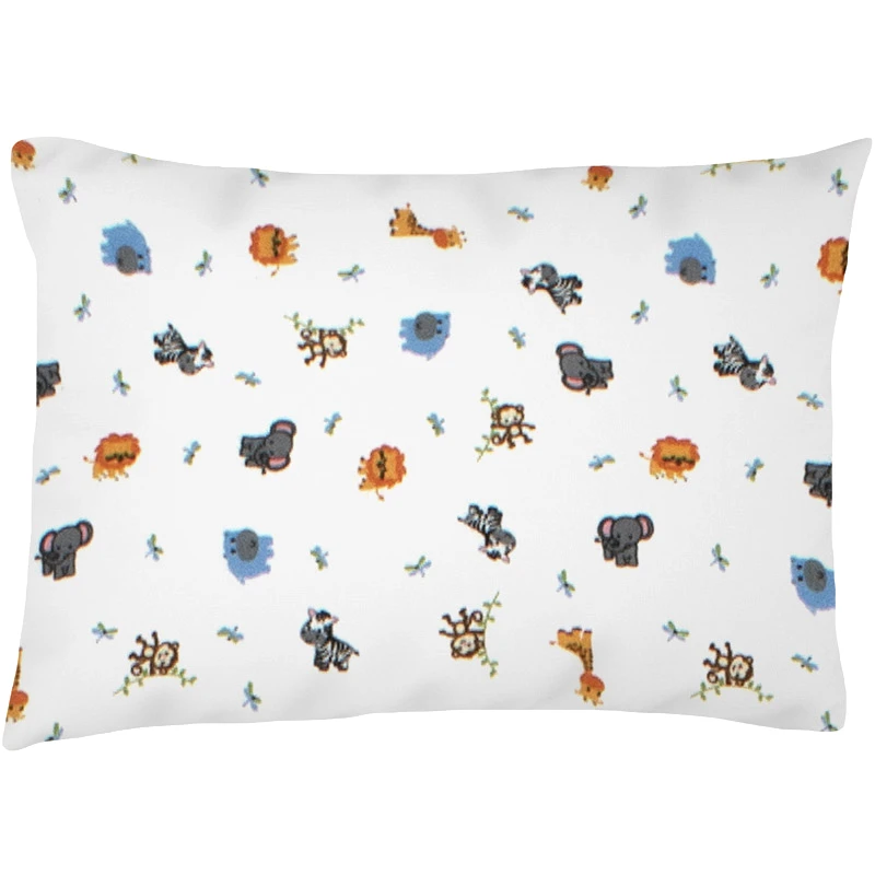 Dimcol Φανελένια Βρεφική Μαξιλαροθήκη Dimcol Zoo 29 Blue