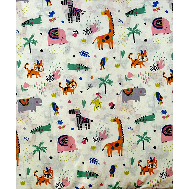 Dimcol Σεντόνια Κούνιας Σετ Dimcol Zoo 556 Pink