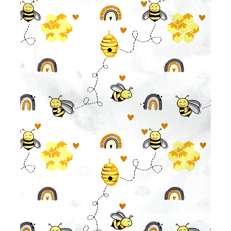 Dimcol Σεντόνι Λίκνου Dimcol Honey Bee 545 Yellow