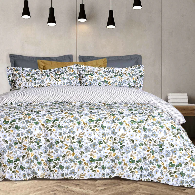Das Home Σεντόνια Ημίδιπλα Σετ Με Λάστιχο Das Home Casual 5410 Grey