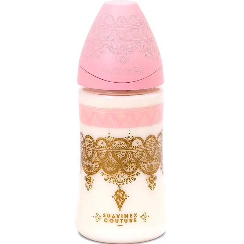 Suavinex Πλαστικό Μπιμπερό Suavinex 304163 Couture Pink 270ml