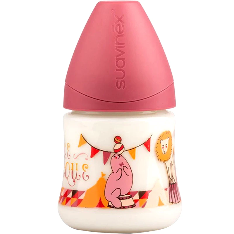 Suavinex Πλαστικό Μπιμπερό Suavinex 303950 Circus Pink 150ml