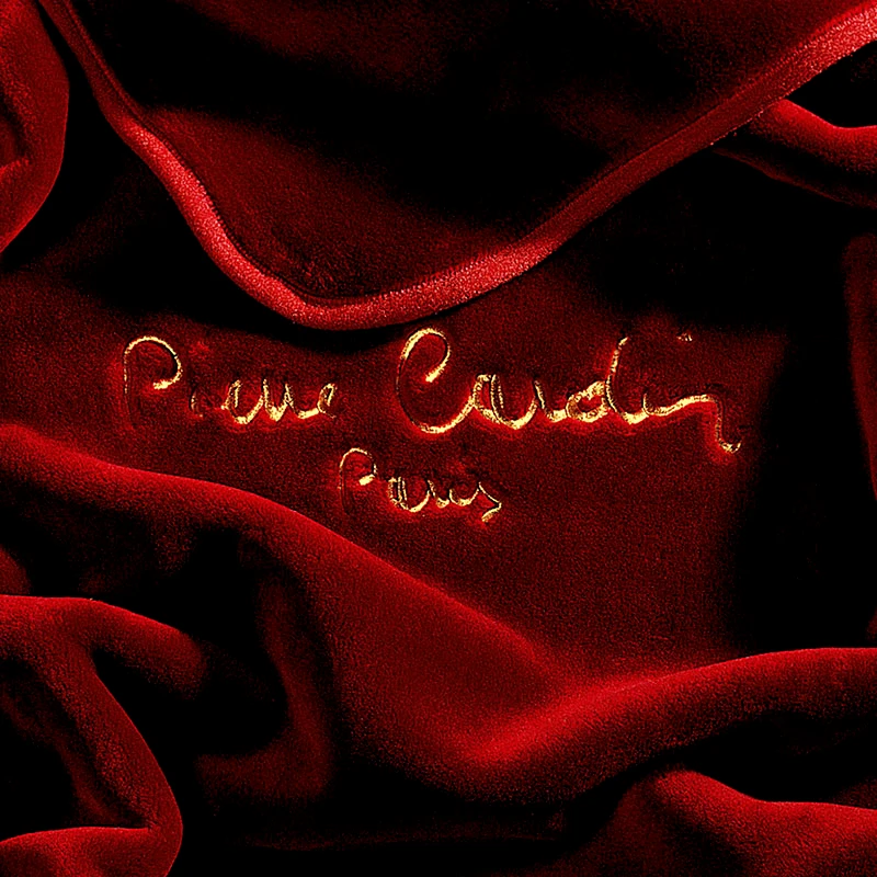 Pierre Cardin Κουβέρτα Βελουτέ Μονή Pierre Cardin 545 Granate