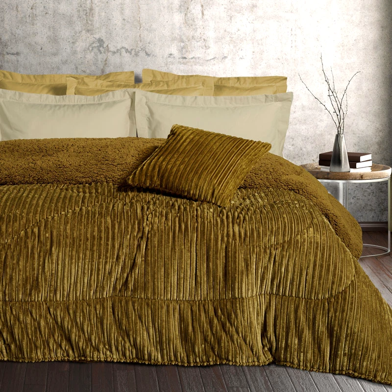 Das Home Κουβερτοπάπλωμα Υπέρδιπλο Das Home 1180 Olive