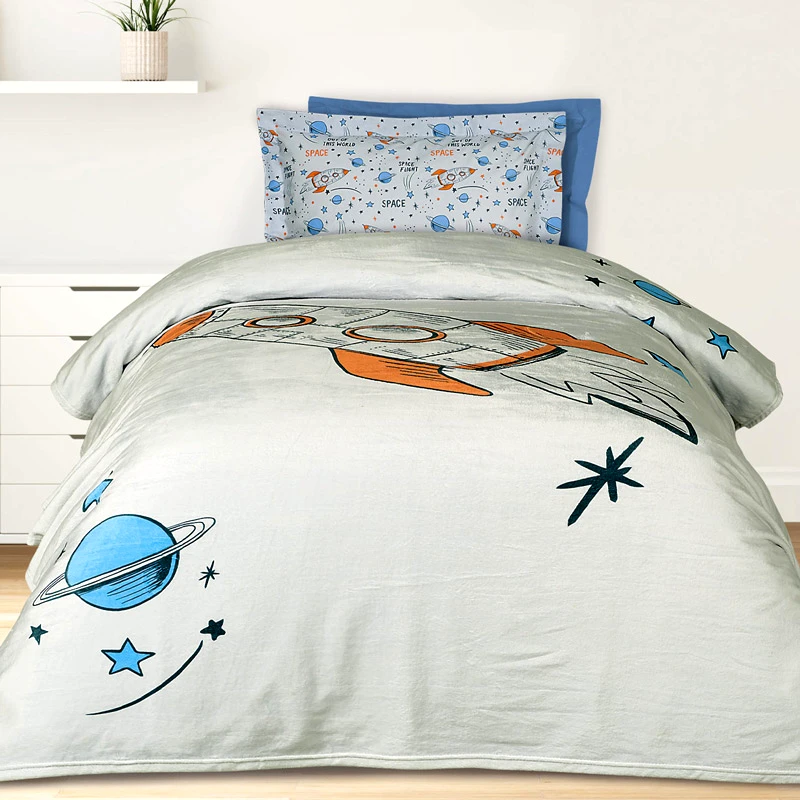 Das Home Κουβέρτα Fleece Μονή Das Home Rocket 4912 Grey