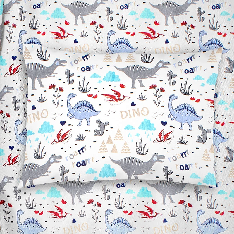 Dimcol Μαξιλαροθήκη Dimcol Dino 309 Blue