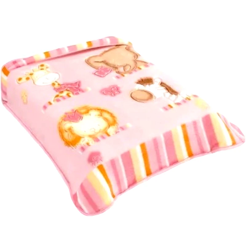 Belpla Κουβέρτα Βελουτέ Κούνιας Belpla 542 Dralon Pink