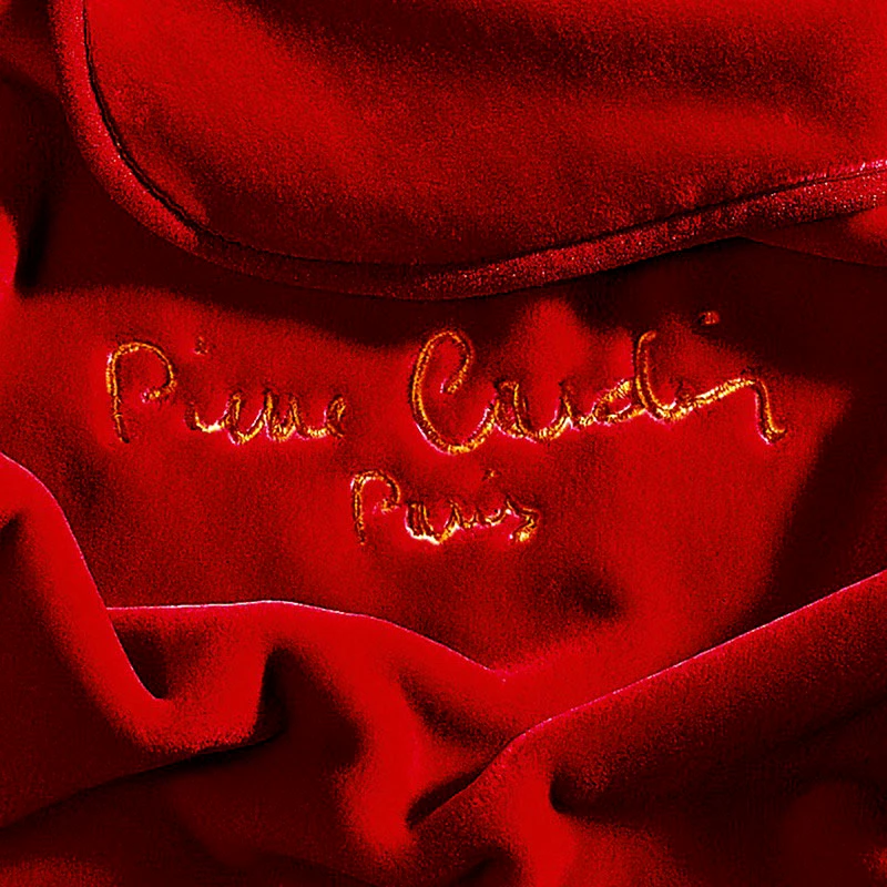 Pierre Cardin Κουβέρτα Βελουτέ Μονή Pierre Cardin 545 Red