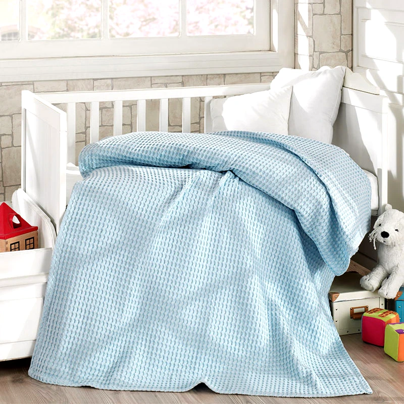 Beauty Home Κουβέρτα Πικέ Κούνιας Beauty Home 5116 Solid Blue