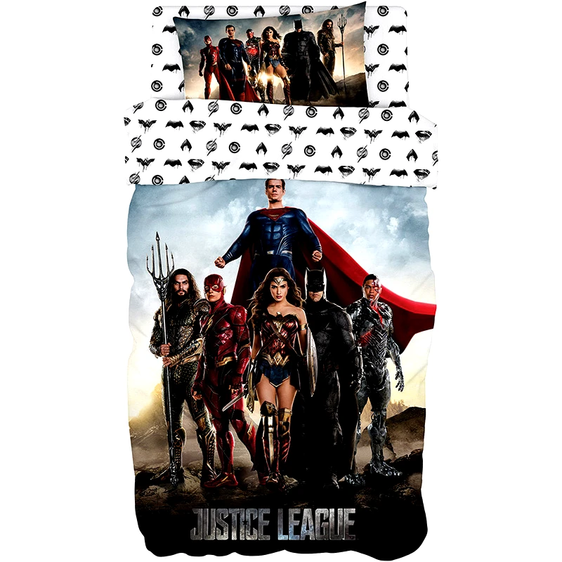 Beauty Home Παπλωματοθήκη Μονή Σετ Beauty Home 6186 Justice League