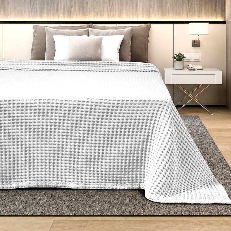 Adam Home Κουβέρτα Πικέ Υπέρδιπλη Adam Home White