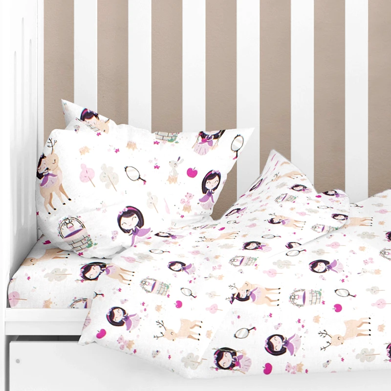 Dimcol Βρεφική Μαξιλαροθήκη Dimcol Lily Deer 179 Pink