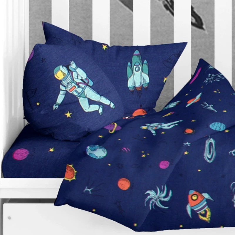 Dimcol Βρεφική Μαξιλαροθήκη Dimcol Space 189 Blue