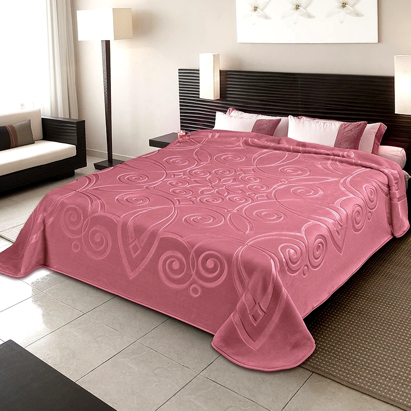 Belpla Κουβέρτα Βελουτέ Υπέρδιπλη Belpla 516 Opal Rose