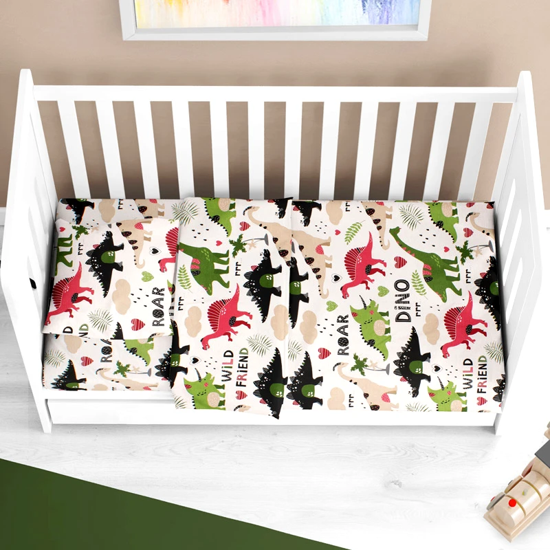 Dimcol Πάπλωμα Κούνιας 120x160 Dimcol Dinosaur 518 Pink 120x160