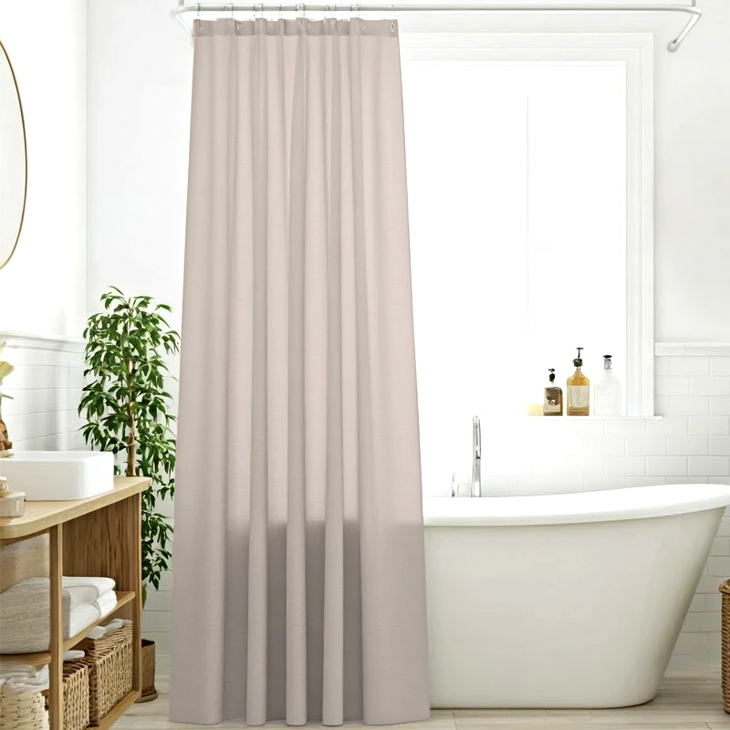 Das Home Κουρτίνα Μπάνιου 200x180 Με Κρίκους Das Home 0808 Taupe 200x180