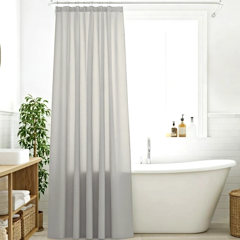 Das Home Κουρτίνα Μπάνιου 200x180 Με Κρίκους Das Home 0805 Grey 200x180