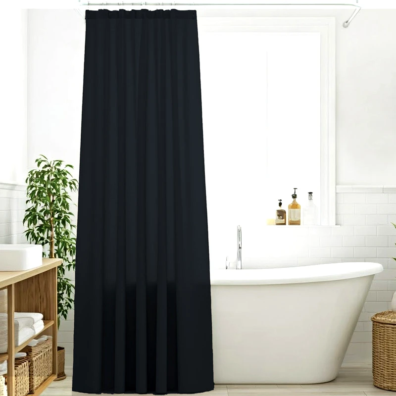 Das Home Κουρτίνα Μπάνιου 240x180 Με Κρίκους Das Home 0809 Graphite 240x180