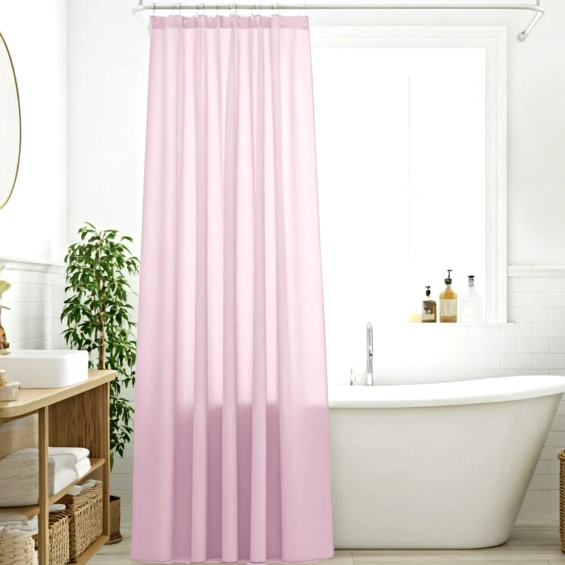 Das Home Κουρτίνα Μπάνιου 200x180 Με Κρίκους Das Home 0806 Nude 200x180