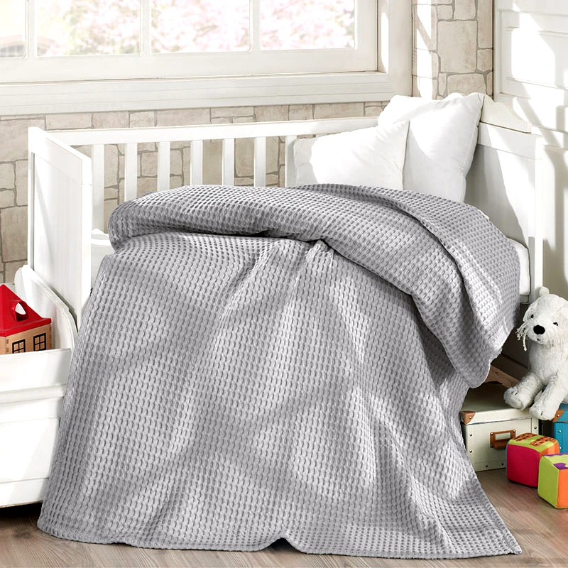 Beauty Home Κουβέρτα Πικέ Κούνιας 120x160 Beauty Home 5116 Solid Grey 120x160